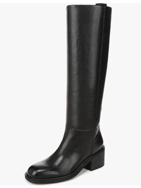 Franco Sarto Women's Niva Fashion Boot Black Leather 9 M